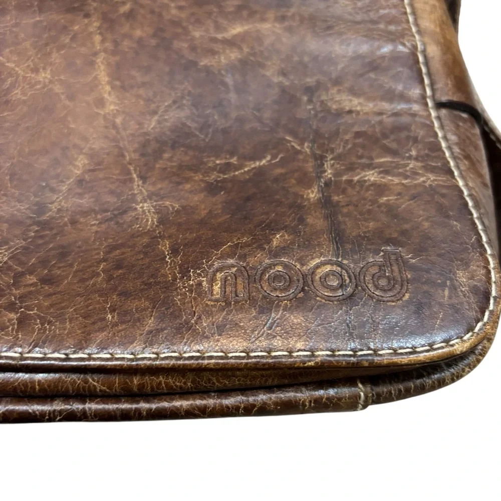 Mens Nood Brand 100% Leather Exterior Messenger‎ Bag with Adjustable Strap